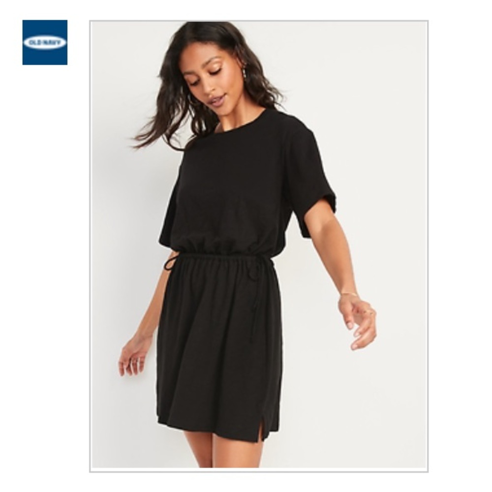 Old Navy Black Dress with Side Ties NWT Size XL
